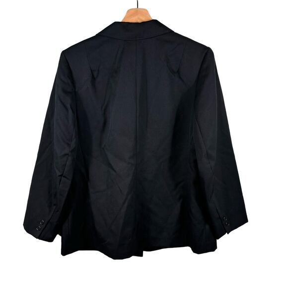 Pendleton Women's Size 16 Wool Blazer Black Single Button Career Casual Coat USA - Picture 2 of 10